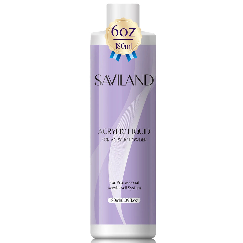 Saviland Monomer Acrylic Nail Liquid 60-500ml Large Capacity Professional Acrylic Nail Liquid For DIY Crystal Liquid Nail Art