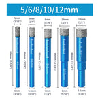 Diamond Brazed Dry Drilling Bit Porcelain Cup Saw Ceramic Marble Granite Tile Hole Opener Hole Saw Cutter 1Pc 5-16mm Round Shank