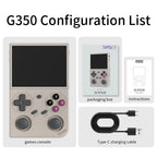 BATLEXP G350 Retro Handheld Game Console Linux 64-bit System 3.5" IPS Screen RK3326 Portable Pocket Video Player 64GB 4000 Games