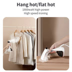 1800W Handheld Steam Hanging Iron Touch Screen Control 15 Seconds Fast Preheat 320ml Portable Home Small Fabric Clothes Steamer