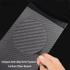 Professional Carbon Fiber Hair Coloring Board with Comb Teeth Design - Salon Barber Hair Dyeing Tool for Precise Highlighting