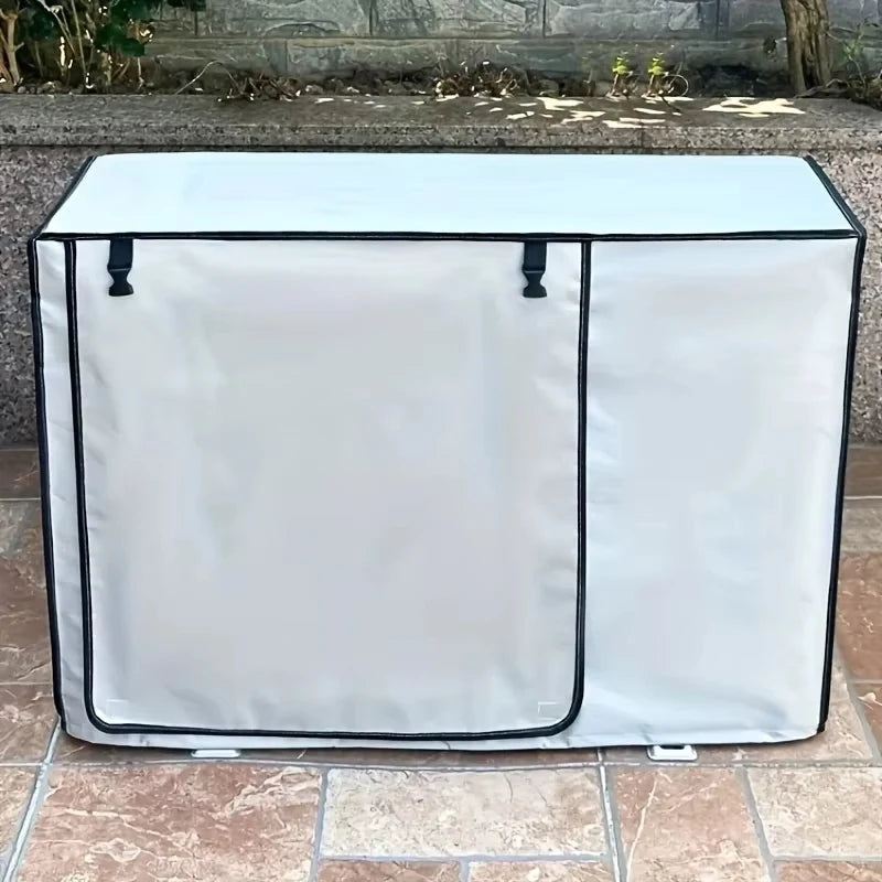Multi-sizes Oxford Cloth AC Cover Breathable Easy To Install Durable Dirt-Proof Outdoor Use Rollup AC Cover Weather Protection