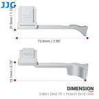 JJC Aluminum Alloy Metal Thumb Grip for Leica D-LUX8 Camera with Hot Shoe Cover Protector Thumb Grip Holer