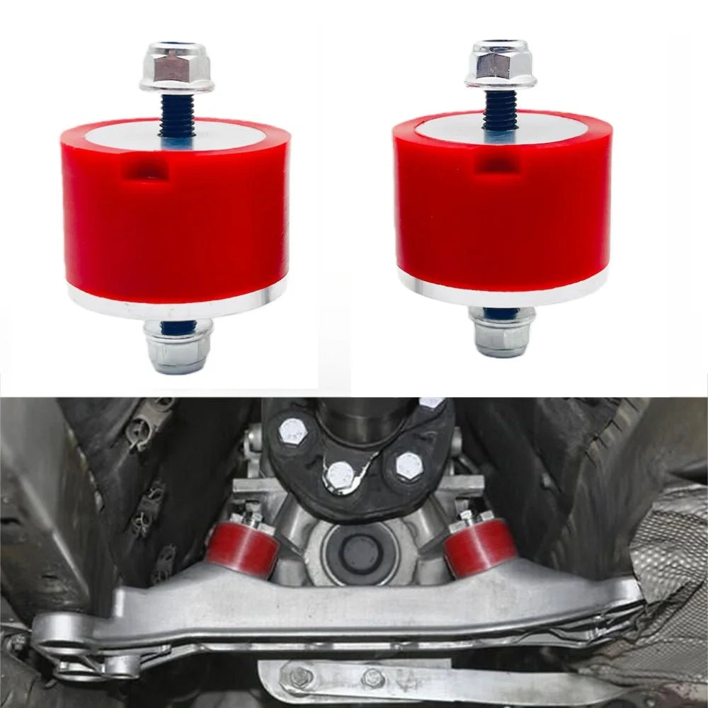 2-piece set For BMW E36 E46 Compact Z3 Z4 Inline 6CYL RED Polyurethane Transmission Bracket Bushings Transmission fixed bushing