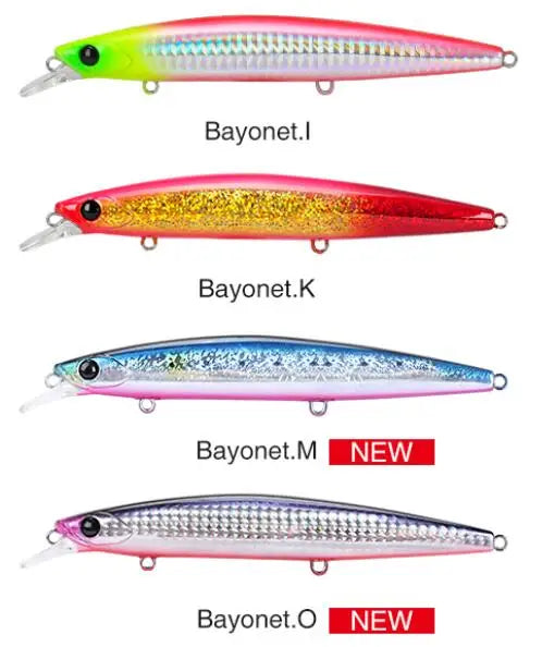 TSURINOYA 4PCS Ultra Long Casting Saltwater Sinking Minnow Sea Fishing Lure BAYONET 135mm 26.4g Seabass Mackerel Hard Bait