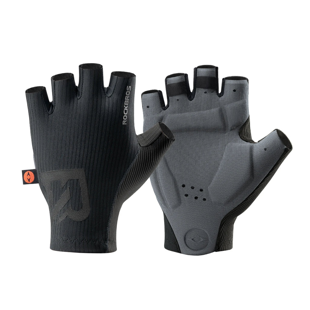 ROCKBROS Summer Cycling Gloves Lightweight Elastic Breathable Half Finger Gloves High Density Cushion Palm Pad Cycling Gloves