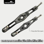 HEIGHTEN Baitcasting Reel Carbon Handle  85mm/95mm/110mm/120mm/130mm Without Knob Lure Fishing Modification Accessories