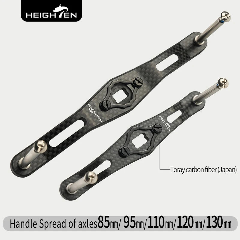 HEIGHTEN Baitcasting Reel Carbon Handle  85mm/95mm/110mm/120mm/130mm Without Knob Lure Fishing Modification Accessories