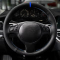 Steering Wheel Cover Hand-Braided Perforated Leather for BMW 3/5 Series E46 E39 M3 M5 Black