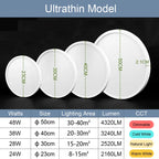 Ultra-Thin LED Ceiling Lamp Chandelier 23/30cm with Remote Control for Home Decor Lighting in Living Room Bedroom Kitchen