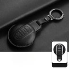 Leather Car Key Case Cover for BMW MINI COOPER S ONE JCW F54 F55 F56 F57 F60 CLUBMAN COUNTRYMAN Remote Fob Holder Shell Keychain