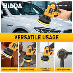 HILDA Electric Car Polisher Car Beauty Waxing Machine  Adjustable Speed Sanding Waxing Tools Automotive Polishing Scratch Repair