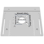 Aluminium Router Table Insert Plate with Sliding Tenoning Fence Electric Wood Milling Miter Gauge Guide Kit carpenter Slotting