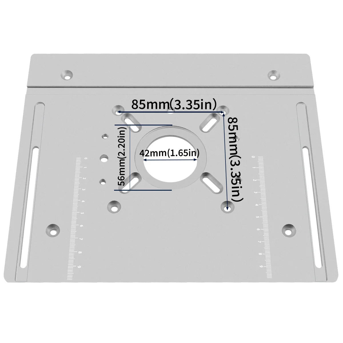 Aluminium Router Table Insert Plate with Sliding Tenoning Fence Electric Wood Milling Miter Gauge Guide Kit carpenter Slotting