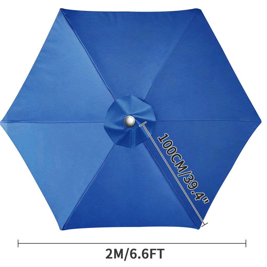 Waterproof Replacement Umbrella Cloth 2/3M Patio Parasol Cover UV-Anti Canopy Cover Replacement Parasol Cover for Balcony Garden