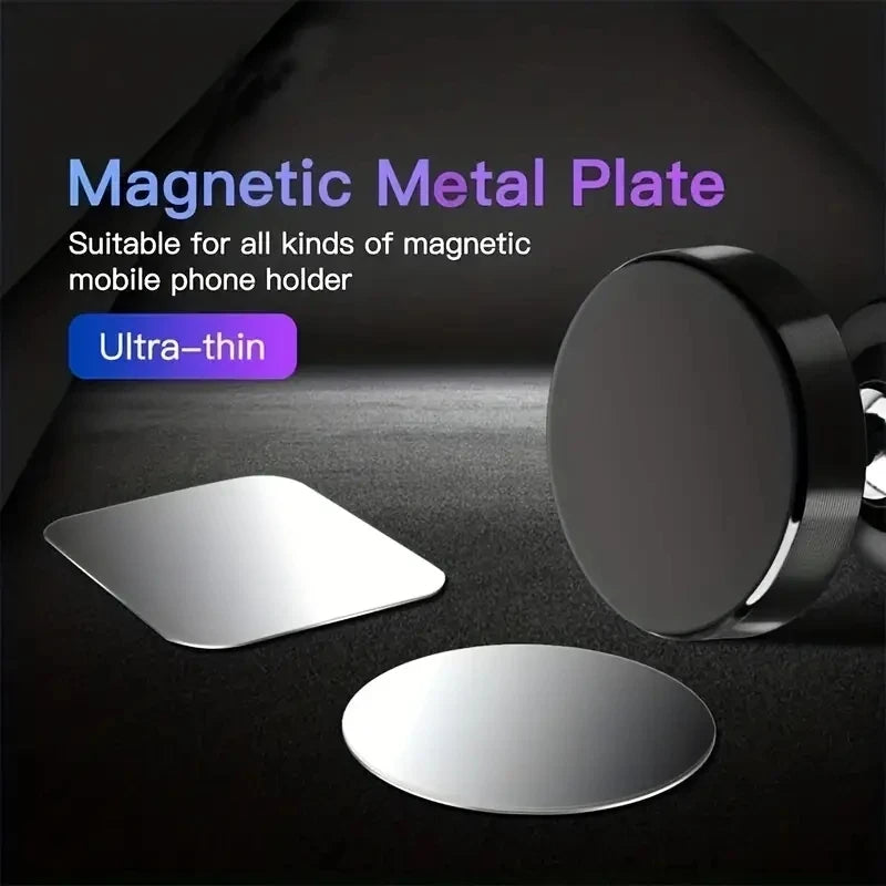 2-10Pcs 40X40mm 45x65mm Black Anti-scratch Metal Plate Disk Iron Sheet for Magnet Mobile Phone Holder