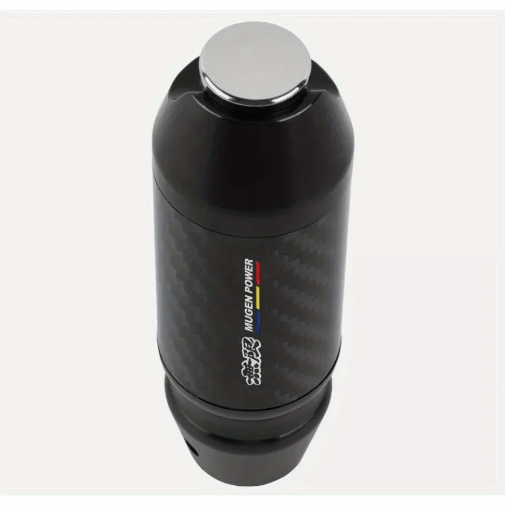 JDM Universal MUGEN Carbon Fiber Aluminum Black Automatic Stick Gear Shift Knob