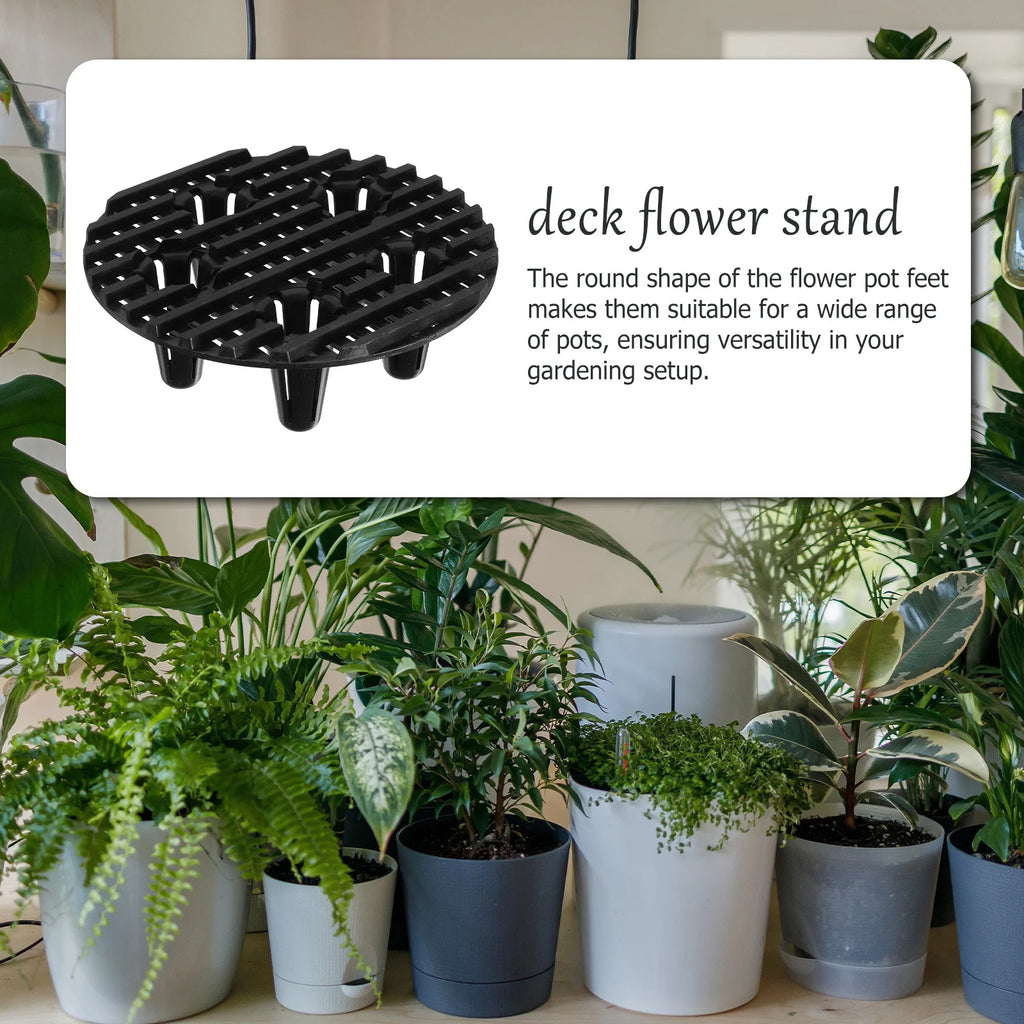 10pcs Plastic Plant Pot Feet For Outdoor Planters, Universal Elevator Stand With Root Protection, Anti-Skid Planter