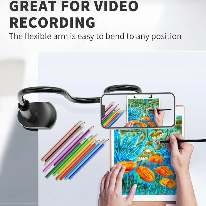 Cellphone bracket Magnetic phone holder For magsafe Macsafe cradle Desk mobile support adjustable Bedside Gooseneck Lazy Long