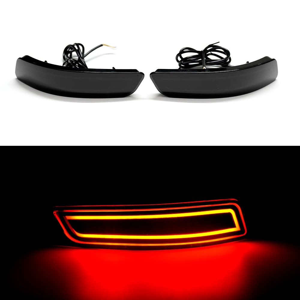 For Toyota Corolla Altis 2014 2015 2016 2017 2018 Drive Brake Turn Signal lamps Dynamic LED Rear Bumper Reflector light