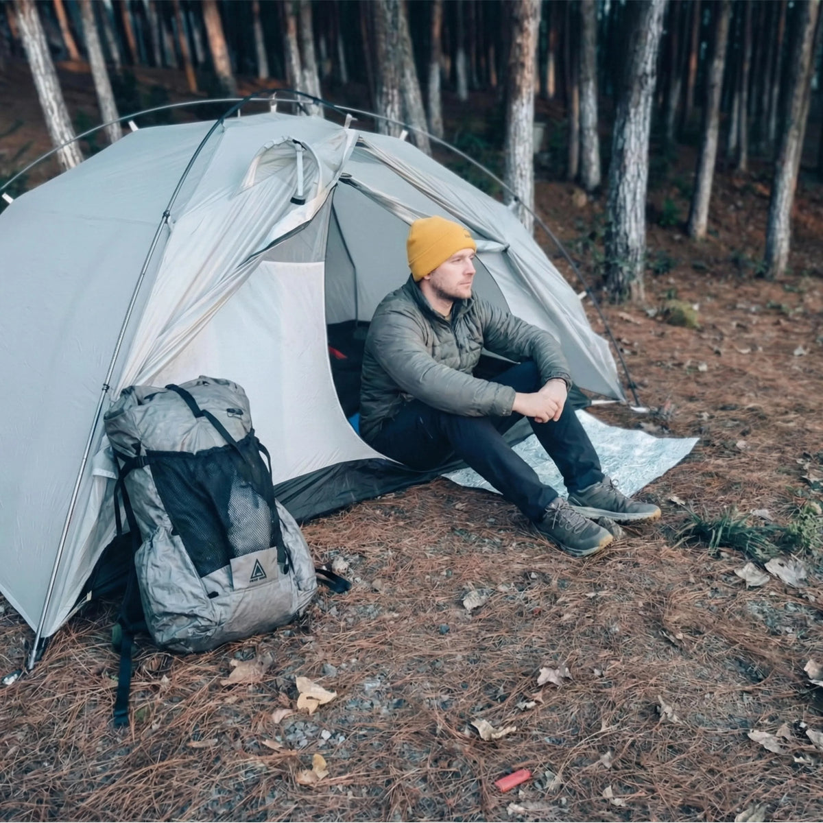 HODRGEAR Tyvek Tent Footprint Ground Sheet 35g Ultralight Waterproof Mat, Standard/Contour
