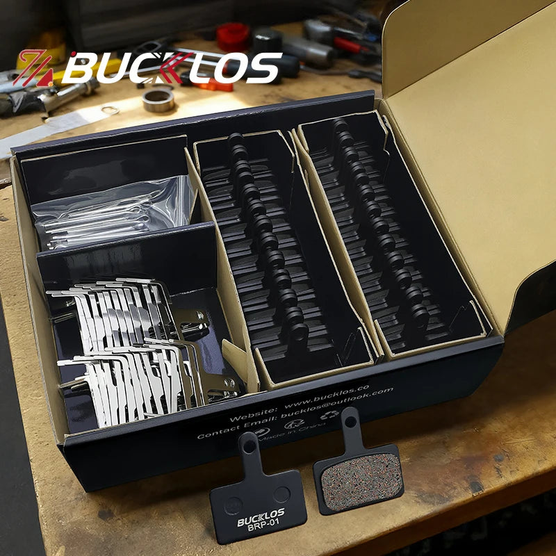 25 Pairs BUCKLOS BRP-01 Disc Brake Pads Ceramic Resin MTB Hydraulic Brake Pads Durable Bicycle Brake Pad for SHIMANO B01S B05S