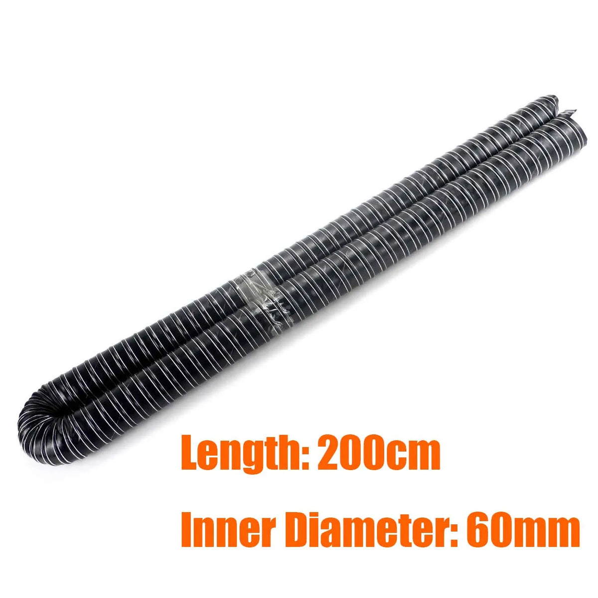 60mm 76mm Inner Diameter Length 100cm Air Diesel Heater Duct Pipe Tube Hose High Temp Resistant For Car Camper Truck Caravan
