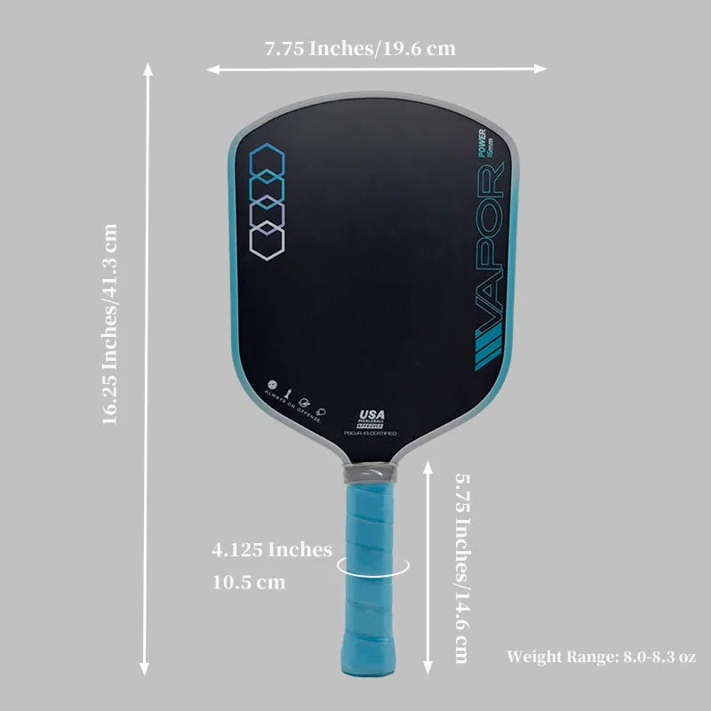 2025 High quality 11six24 16mm Gen 3 hot pressed raw carbon fiber propulsion core USAPA certified pickleball paddle