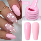 BORN PRETTY 10ml Snow Glitter Gel Nail Polish Pink Milky White Jelly Sequins  Semi Permanent Nails Art Design Varnish Manicure