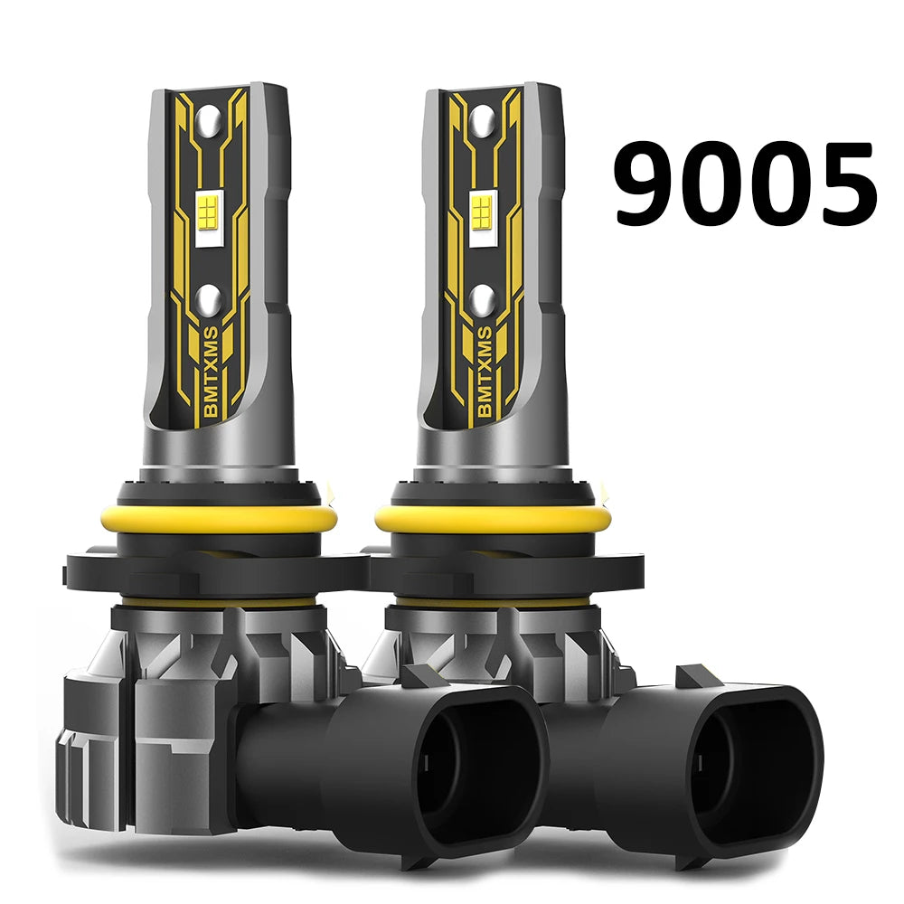 BMTxms 2PCS 12000LM H27 881 H11 H8 HB4 HB3 H10 LED Fog Lights Canbus 880 9006 9005 H16JP LED CSP DRL Car Moto Bulbs White Yellow