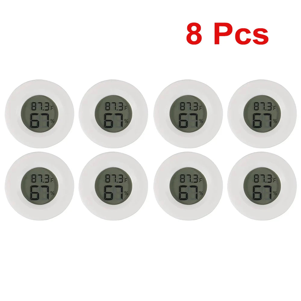 Mini Digital Hygrometer Thermometer LCD Indoor Humidity Temperature Gauge, Black 3pcs