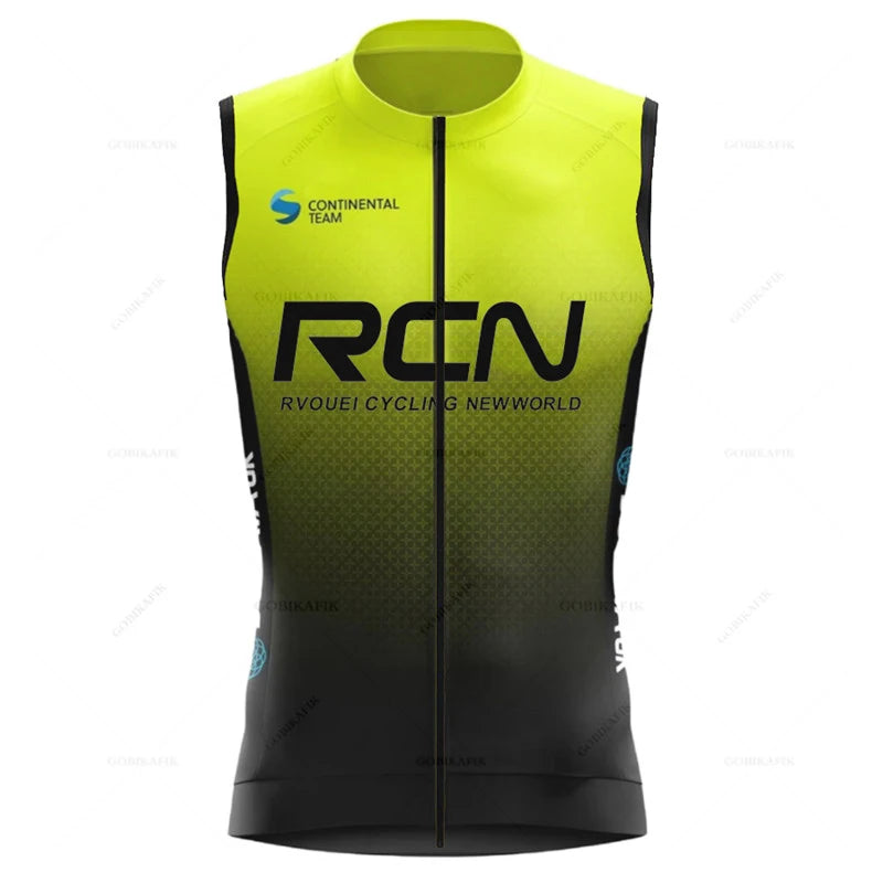 Rvouei Windproof Cycling Jersey Vest Sleeveless Lightweight Breathable, Sizes XS-5XL