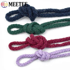 10M 5/7mm Cotton Cord for Sewing Twisted Rope Bag Strap Weave Cords Woven String Home Textile Decoration Ropes Craft Accessories