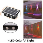 Solar Wall Lamp Led Outdoor Waterproof Decoration Garden Lamp Up And Down Luminous Lighting for Wall Porch Balcony Garden Street