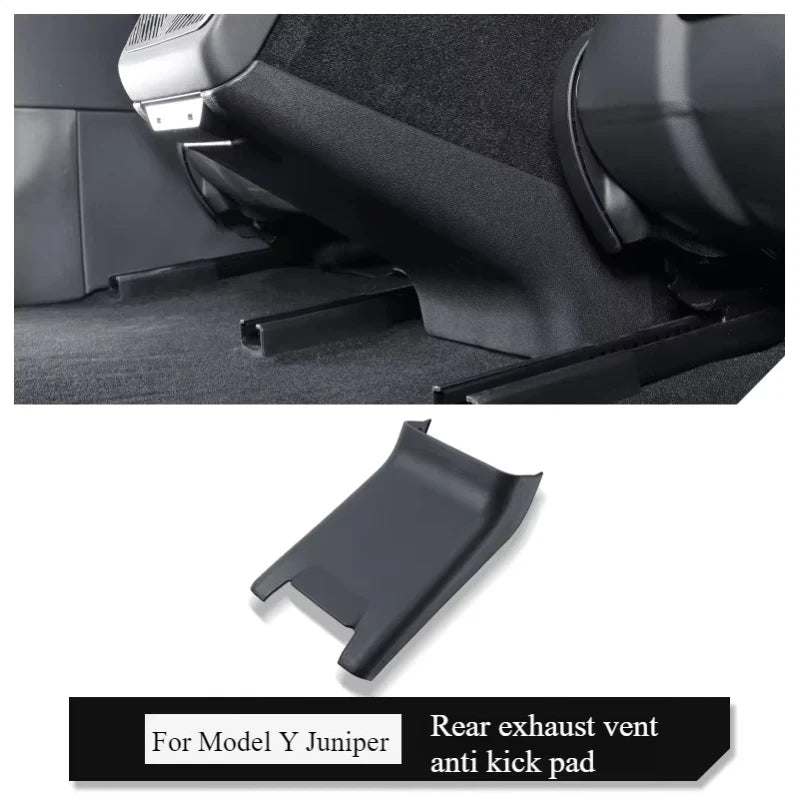 Rear Anti Kick Cover Protector Trim for Tesla Model Y Juniper Model 2025 2026 Air Condition Vent Outlet Kick Pad Mat Accessorie