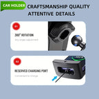 Universal Car Tablet and Phone Mount - Dashboard/Desktop Holder for 4-14 Inch Devices - Hands-Free Viewing and Navigation