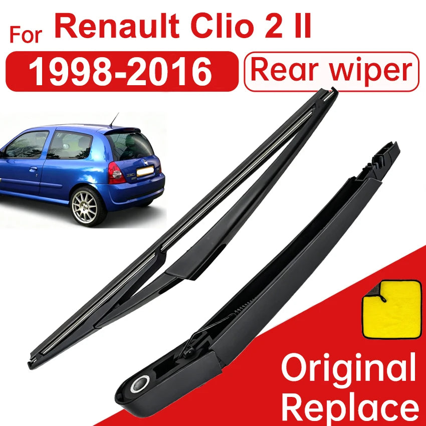 Rear Windshield Wiper Arm Blade for Renault Clio 2 II 1998 1999 2000 2016 Windshield Windscreen Clean Back Window Brush