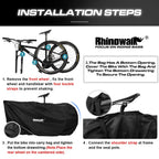 Rhinowalk Road Bicycle Storage Bag Cover Portable Fits 27.5" And below MTB/700C Road Bike Light Bike Travel Carry Shoulder Bag