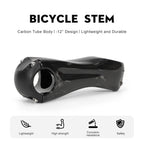 TOSEEK Carbon Stem12Degree Mountain Bike Stem 31.8mm Bicycle Handlebar Stems 70/80/90/100/110/120/130mm Black Gloss Bicycle Part