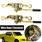 Rope Tightener Heavy Duty Cord Tightener Heavy Duty Lifting Pulley Manual Tensioner Wire Ratchet Tensioner Ratcheting Rope