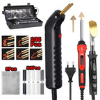 100W Plastic Welding Machine Kit Automotive Bumper Crack Repair Gun With Iron Hot Stapler Welding Soldering Iron Garage Tool