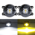 LED Fog Light For Citroen Ford Honda Suzuki Isuzu Mitsubishi Renault Auto Car Fog Lamp 8000LM 30W White Yellow 12V Waterproof