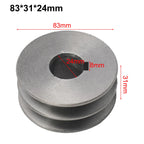 For A Type V Belt V Belt Pulley Dia 50mm 100 Cast Iron Double Slot Pulley Power Tool Accessory V Belt Pulley A Type