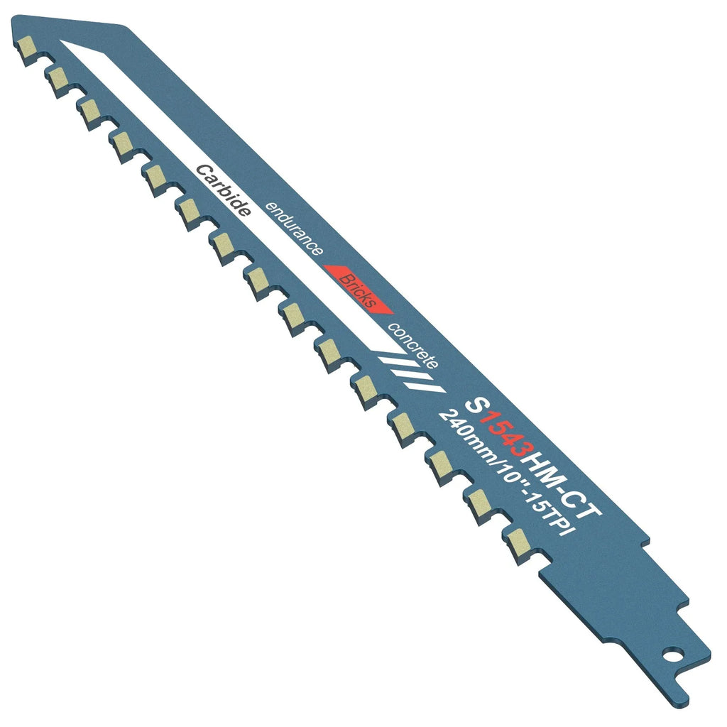 Reciprocating Saw Blade 10/12/18/20in Universal Cutting Recip Sabre Saw Blade Masonry Cutting Blade for Cement Composite Panels