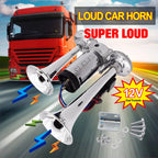 150db Car Electric Loud Horn Dual Trumpets Speaker Auto 12v Air Horn Siren Sound Security Alarm Signal for Train Truck  Boat SUV