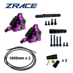 ZRACE XG4 Road Hydraulic Brake Caliper Flat Mount Four-piston Caliper, Ice Technology Brake Pads, CNC lightweight