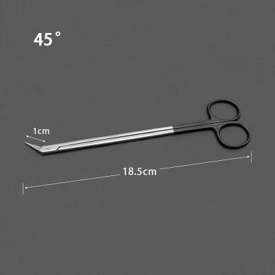 Potts Cut Angle Vascular Scissors Microscopic Coronary Artery Stainless Steel Microscopic Beak Scissors