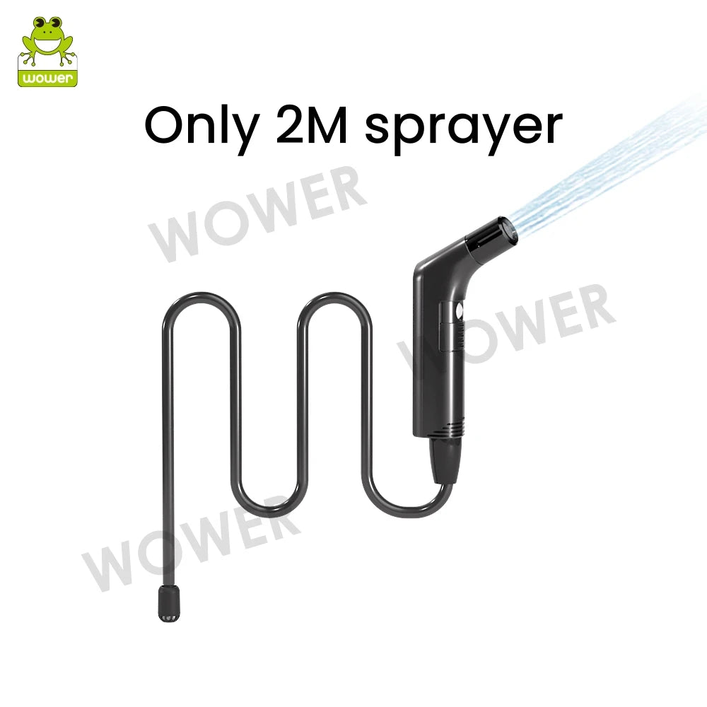 Wower Portable Electric Bidet for Personal Hygiene Cleaning 2.3L Shattaf Rechargeable Travel Camping Bidet Shower Sprayer