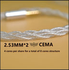 Falcon Series special price 8-core soft earphone upgrade cable PC copper silver plated 0.78mm IE900 N5005 IPX QDCSpecial sale