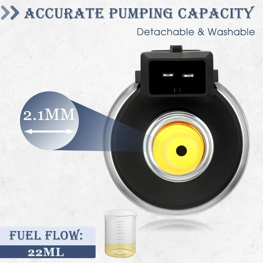 Diesel Heater Fuel Pump 12V/24V 22ML Quiet Electric Oil Pump for Webasto Eberspacher 2KW 5KW 8KW Air Heater